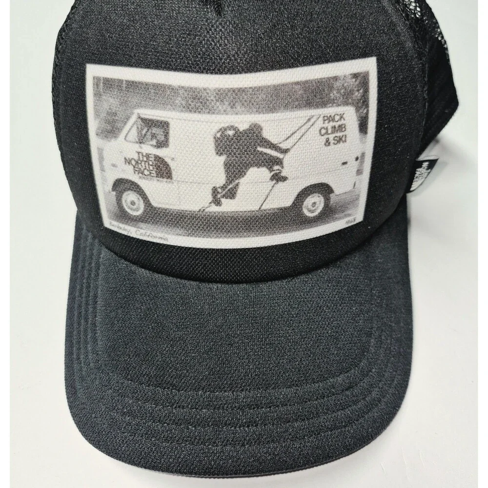 The North Face Pack Climb Ski Van Trucker Hat Mesh Snapback Berkeley 1966 Cap